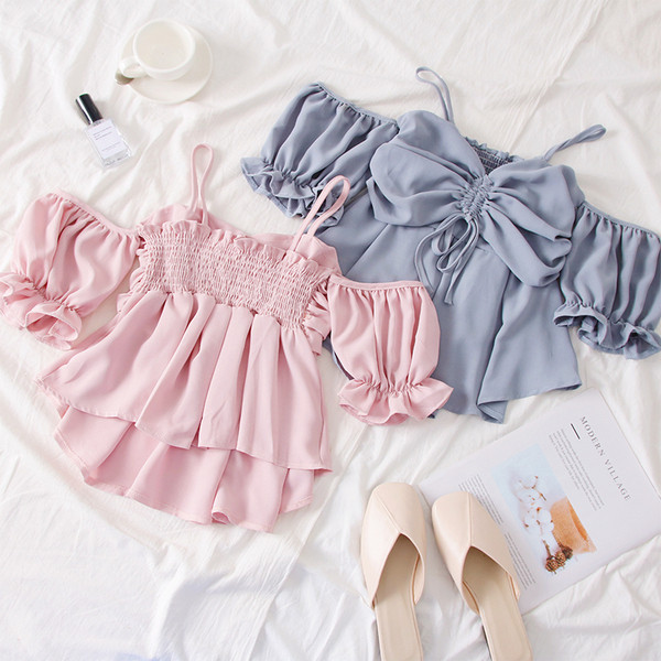 Bluza de dama moderna in mai multe culori cu cravate