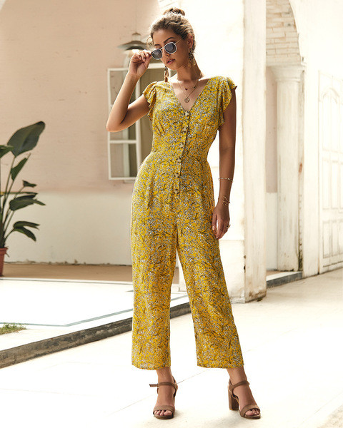 Salopeta de dama cu model floral in patru culori