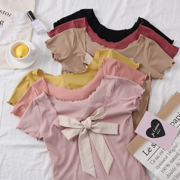 Tricou casual dama in mai multe culori cu cravate