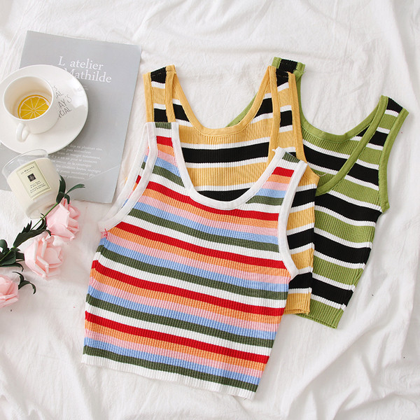 Csíkos női felső több színben