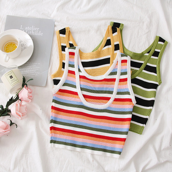 Csíkos női felső több színben