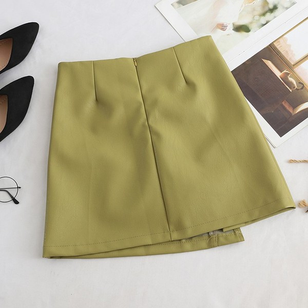 Modern női szoknya gombokkal - négy színben