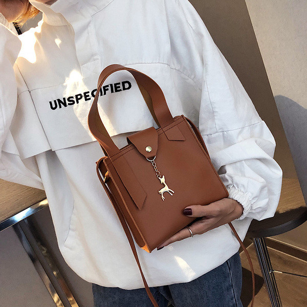 Geanta casual dama cu element metalic in mai multe culori