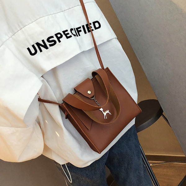 Geanta casual dama cu element metalic in mai multe culori