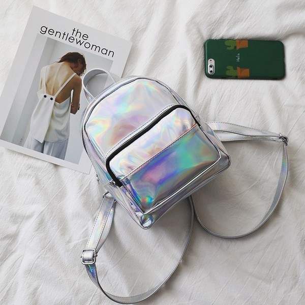 Modern női hátizsák két színben cipzárral