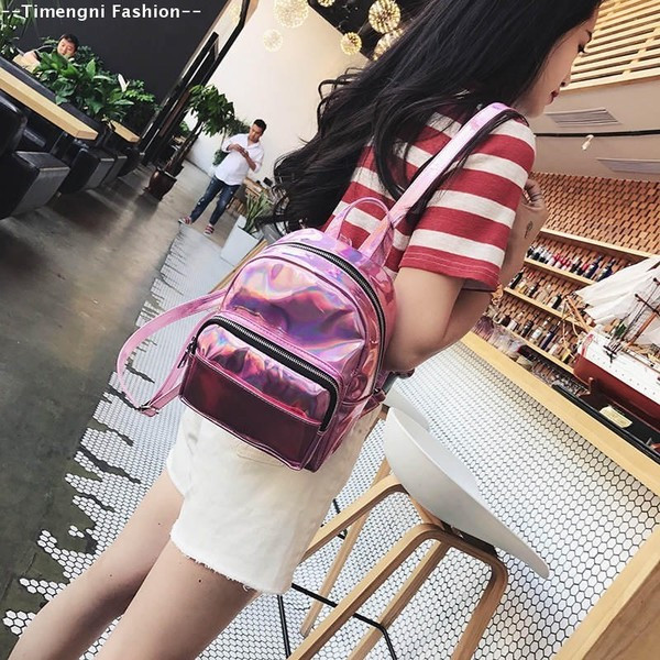 Modern női hátizsák két színben cipzárral