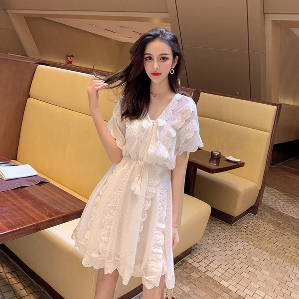 Lezser női ruha - szabású modell két színben