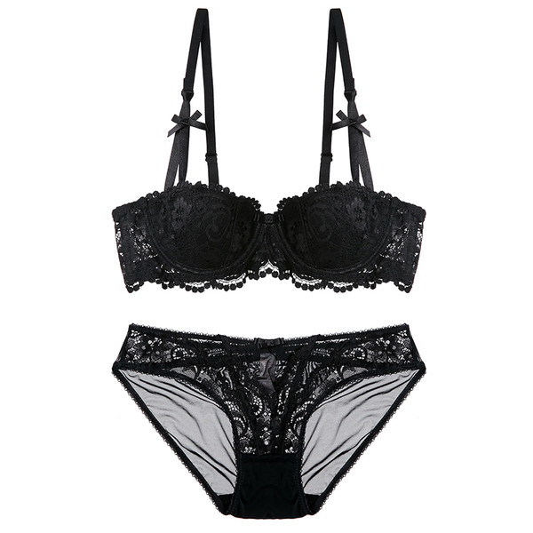 Női csipke fehérnemű szett három színben