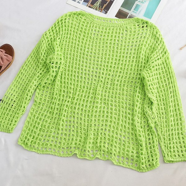 Aktuális női pulóver O-nyakkal - többféle színben