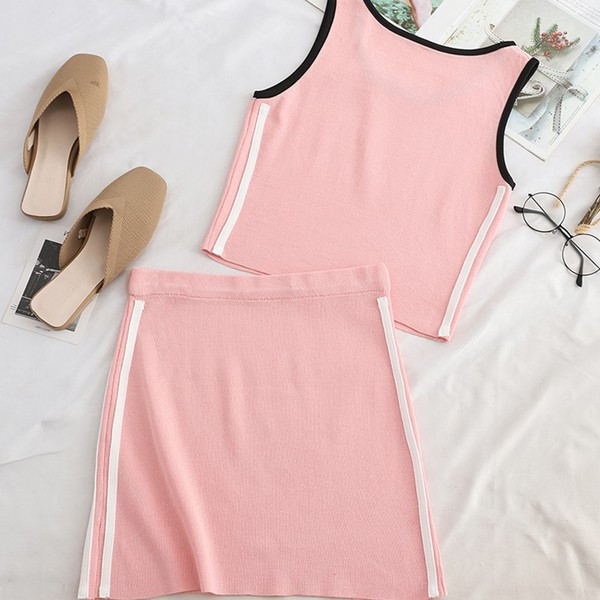 Napi szett női felső és szoknya - többféle színben