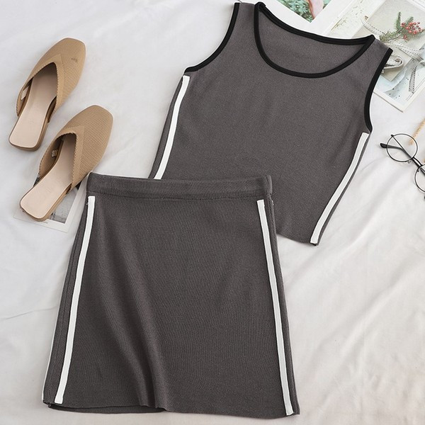 Napi szett női felső és szoknya - többféle színben