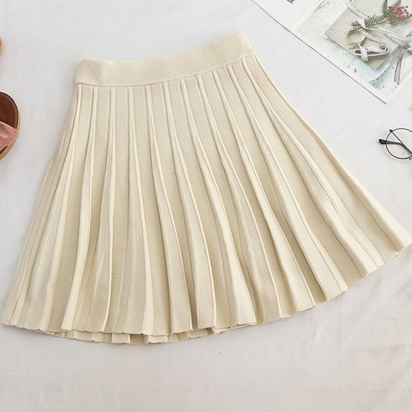 Modern női rakott szoknya - többféle színben