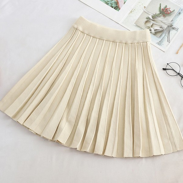 Modern női rakott szoknya - többféle színben