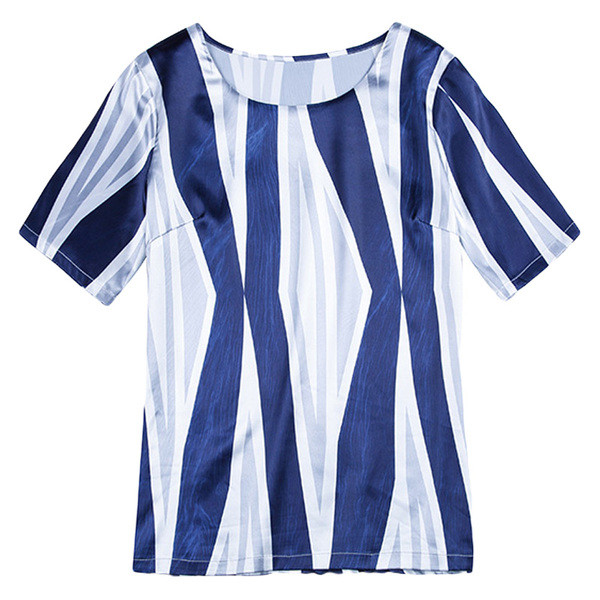 Modern női blúz három színben O-nyakkal