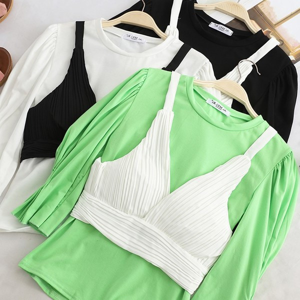 Új modell modern női blúz O-nyakkal