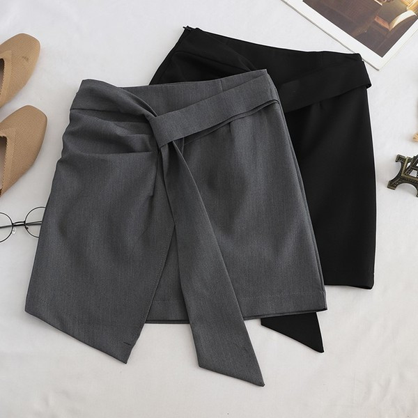 Új modell elegáns női szoknya szürke és fekete színben