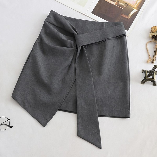 Új modell elegáns női szoknya szürke és fekete színben