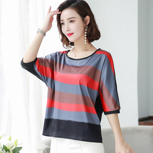 Modern női blúz két színben 3/4-es ujjal