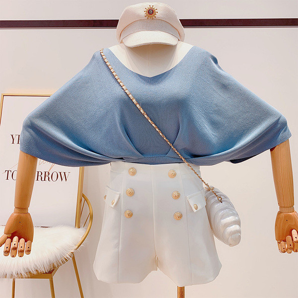 Stílusos női blúz lótusz ujjú négy színben