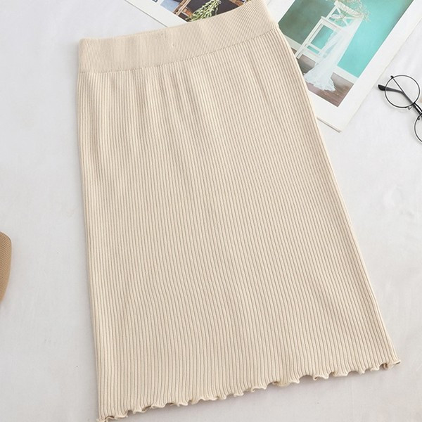 Alkalmi női szoknya gombokkal - négy színben