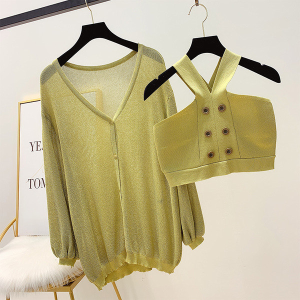 Női felső + mellény szett három színben