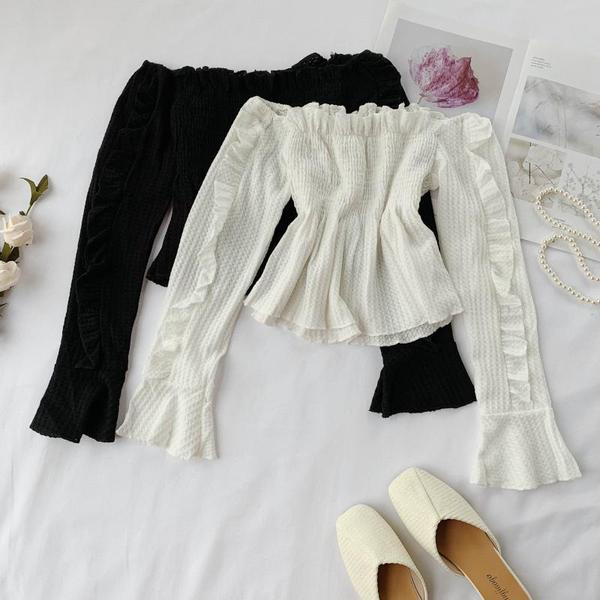 Modern női blúz fehér és fekete színben