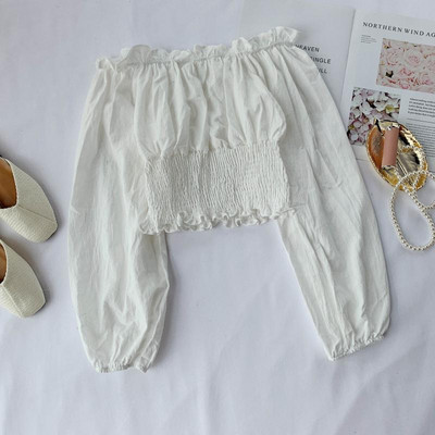 Csupasz vállú női blúz több színben