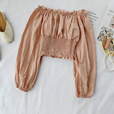 Csupasz vállú női blúz több színben