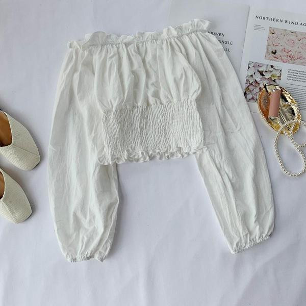 Csupasz vállú női blúz több színben