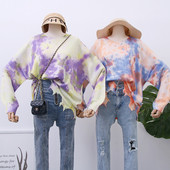 Színes női pulóver O-nyakkal, három színben