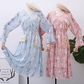 Új modell női ruha virágos motívumokkal - többféle színben