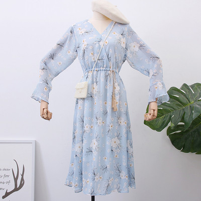 Új modell női ruha virágos motívumokkal - többféle színben