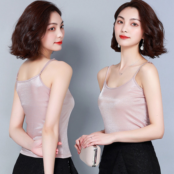 Női felső négy színben, vékony pántokkal