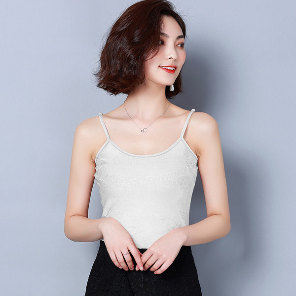 Női felső négy színben, vékony pántokkal