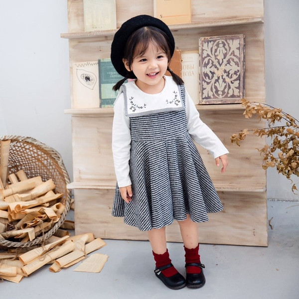 Modern kockás gyerekruha lányoknak