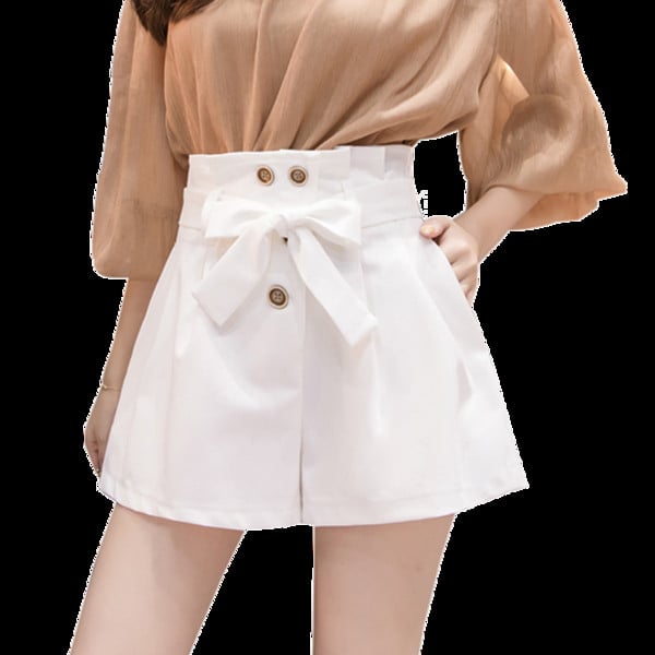 Aktuális női rövidnadrág magas derékkal, két színben