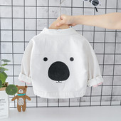 Új modell gyerekkabát fiúknak fehér és kék színben