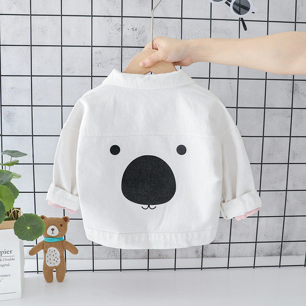 Új modell gyerekkabát fiúknak fehér és kék színben