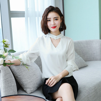 Női póló hosszú ujjal, négy színben