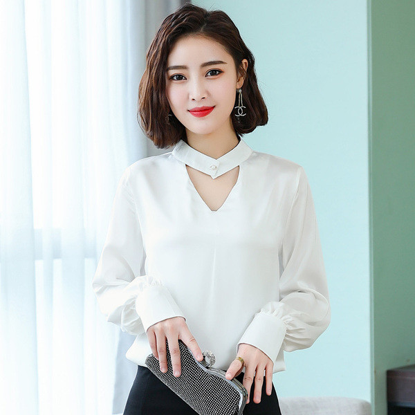 Női póló hosszú ujjal, négy színben