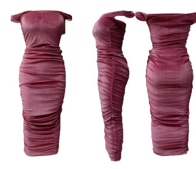 Stílusos női hosszú ruha Karcsú modell több színben