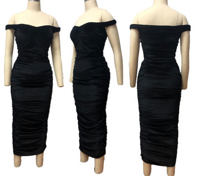 Stílusos női hosszú ruha Karcsú modell több színben