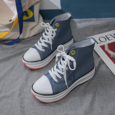 Tenisi casual dama cu talpa inalta in patru culori