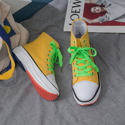 Tenisi casual dama cu talpa inalta in patru culori