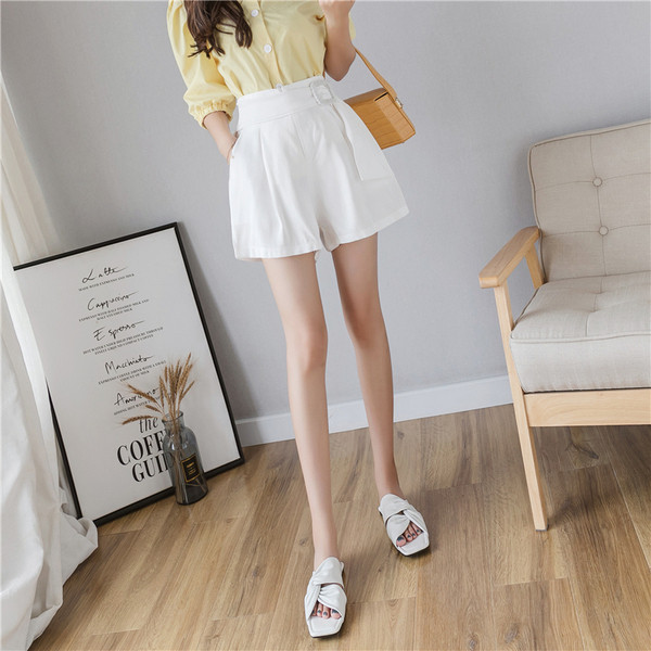 Pantaloni casual dama in alb, rosu si negru