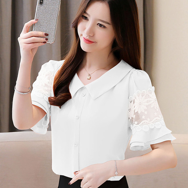 Camasa de dama actuala in trei culori cu broderie