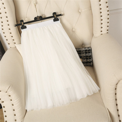 Új modell női tüll szoknya fehér, szürke és fekete színekben