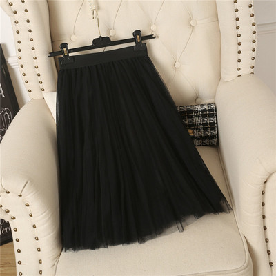 Új modell női tüll szoknya fehér, szürke és fekete színekben