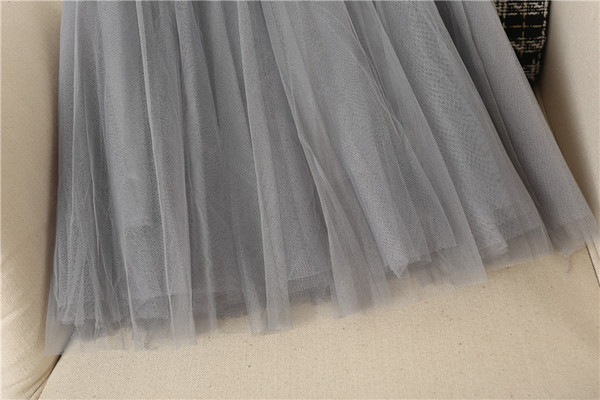 Új modell női tüll szoknya fehér, szürke és fekete színekben