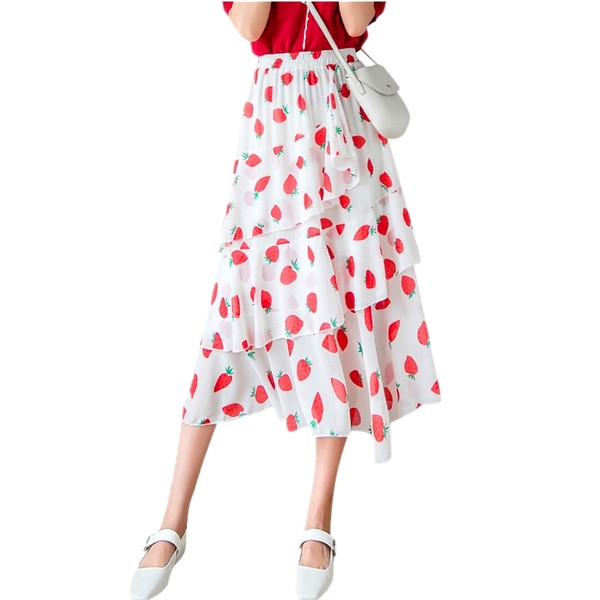 Modern női aszimmetrikus szoknya többféle színben